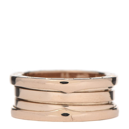 Bulgari 18K Rose Gold B.Zero1 Three-Band Ring 55 7.25 3 of 8