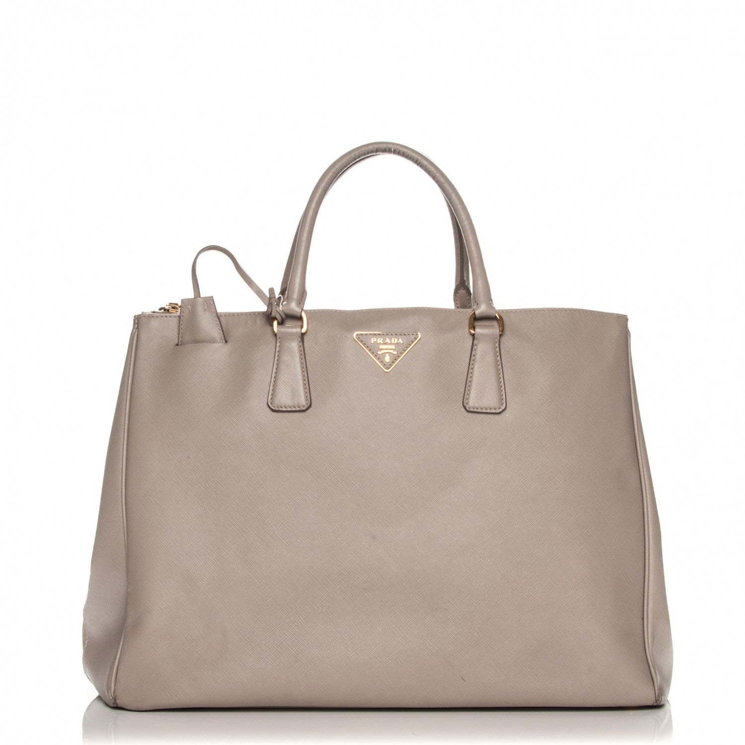Prada Saffiano Large Galleria Double Zip Tote Pomice 1 of 14