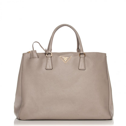 Prada Saffiano Large Galleria Double Zip Tote Pomice 1 of 14