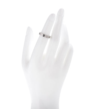 Cartier 18K White Gold 3.5mm LOVE Wedding Band Ring 49 5 2 of 4