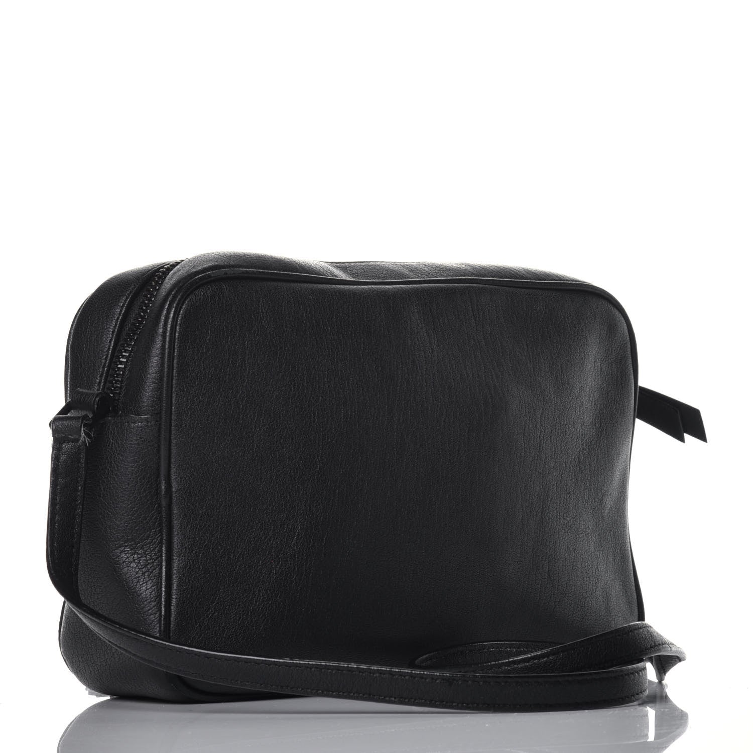 Saint Laurent Lambskin Monogram Lou Camera Bag Black 3 of 9