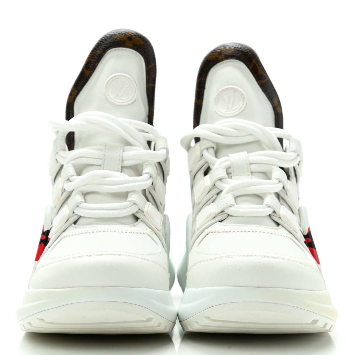 Louis Vuitton Calfskin Monogram Game On LV Archlight Sneakers 36 White 2 of 8