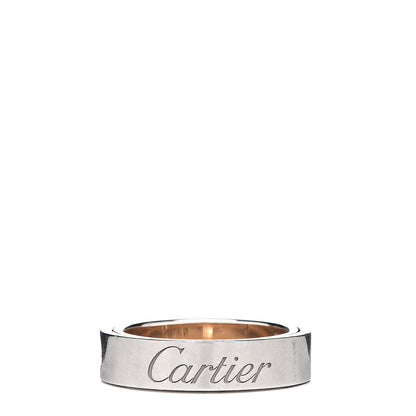 Cartier 18K Pink White Gold 5.5mm Astro LOVE Ring 56 7.5 1 of 9