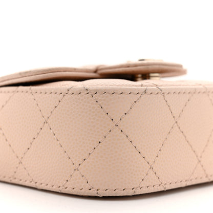 Chanel Caviar Quilted Mini Clutch With Chain Light Beige 10 of 14