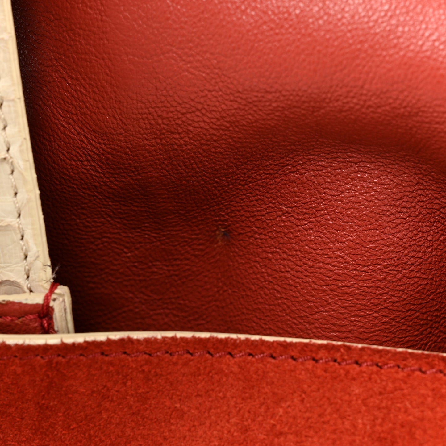 Python Calfskin All Soft Shoulder Bag Burgundy