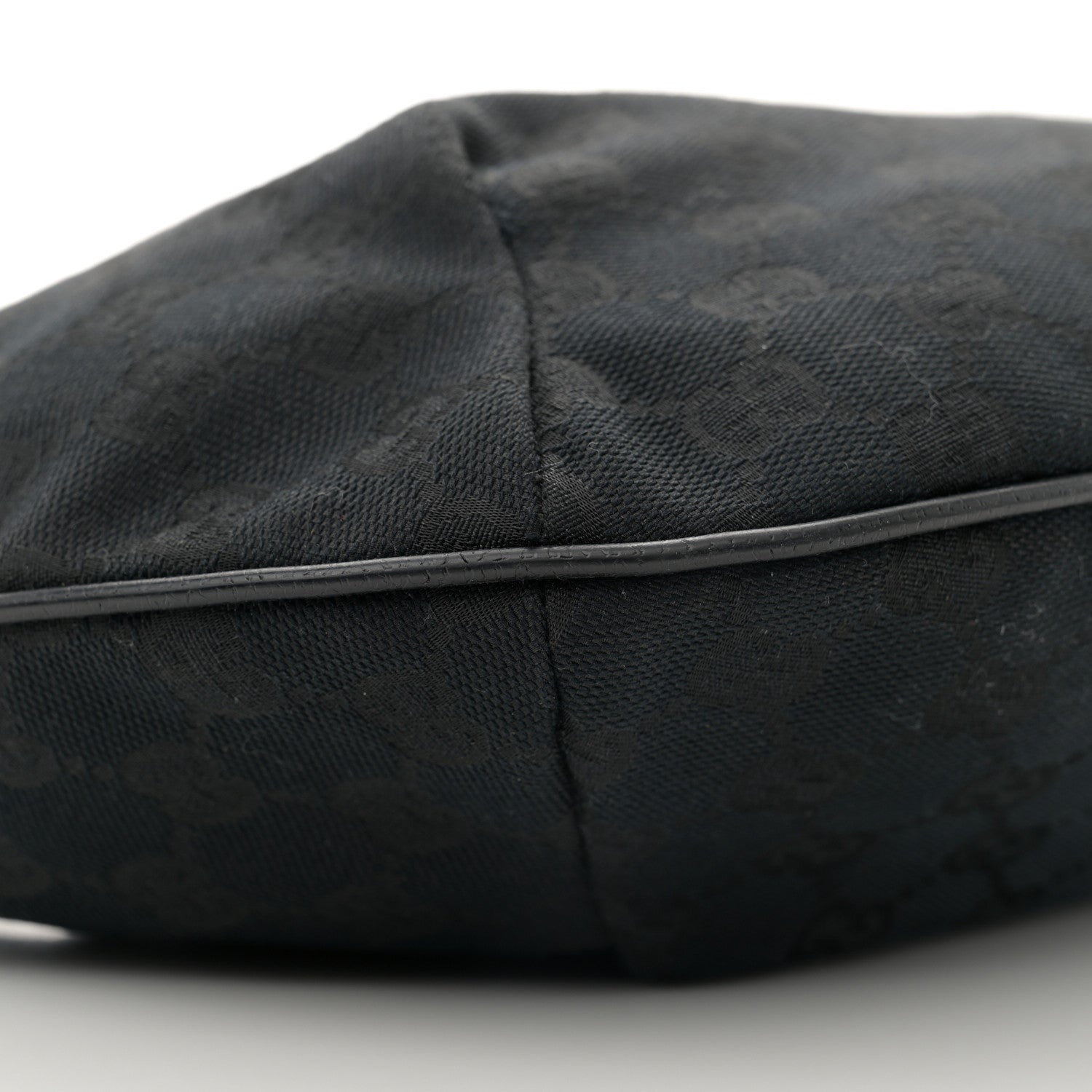 Gucci Monogram Medium Half Moon Hobo Black 8 of 10