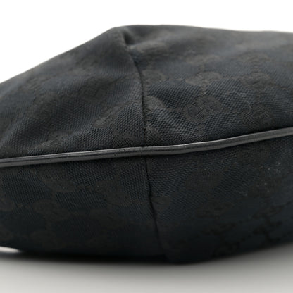 Gucci Monogram Medium Half Moon Hobo Black 8 of 10