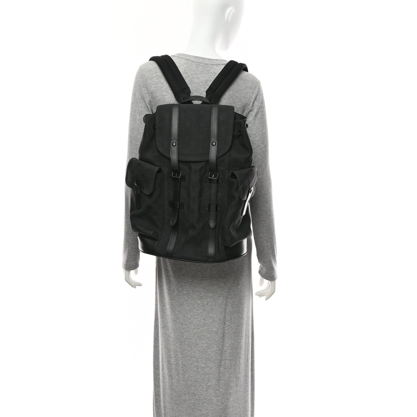 Taurillon Monogram Christopher MM Backpack Black