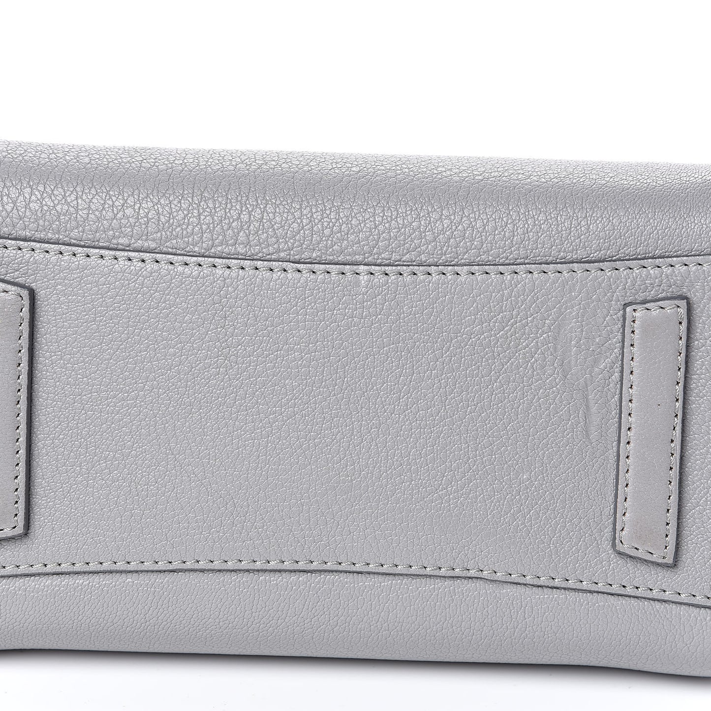 Sugar Goatskin Mini Antigona Pearl Grey