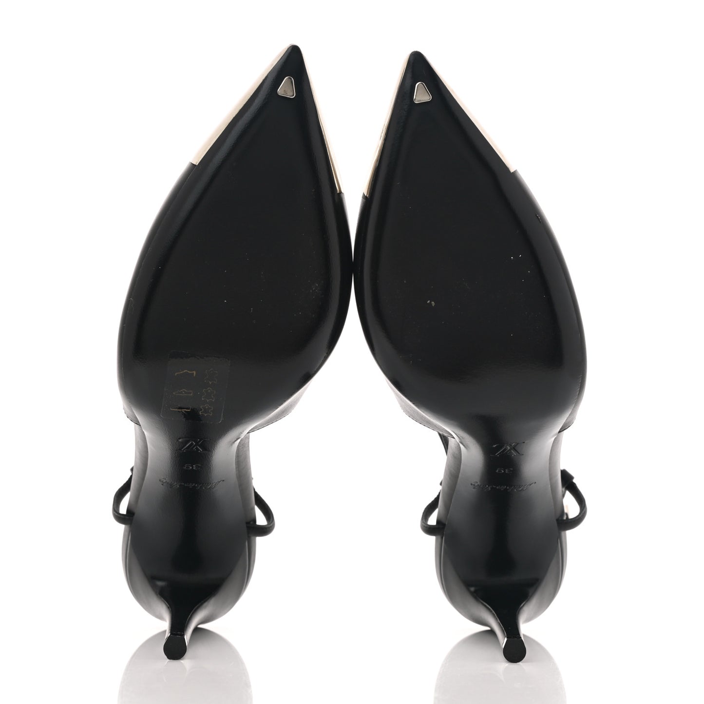 Calfskin Urban Twist Slingback Pumps 39 Black