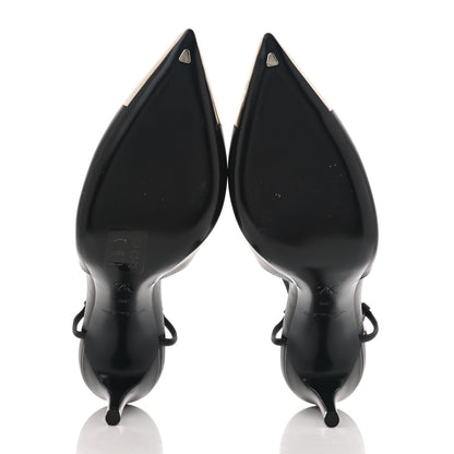 Louis Vuitton Calfskin Urban Twist Slingback Pumps 39 Black 5 of 8