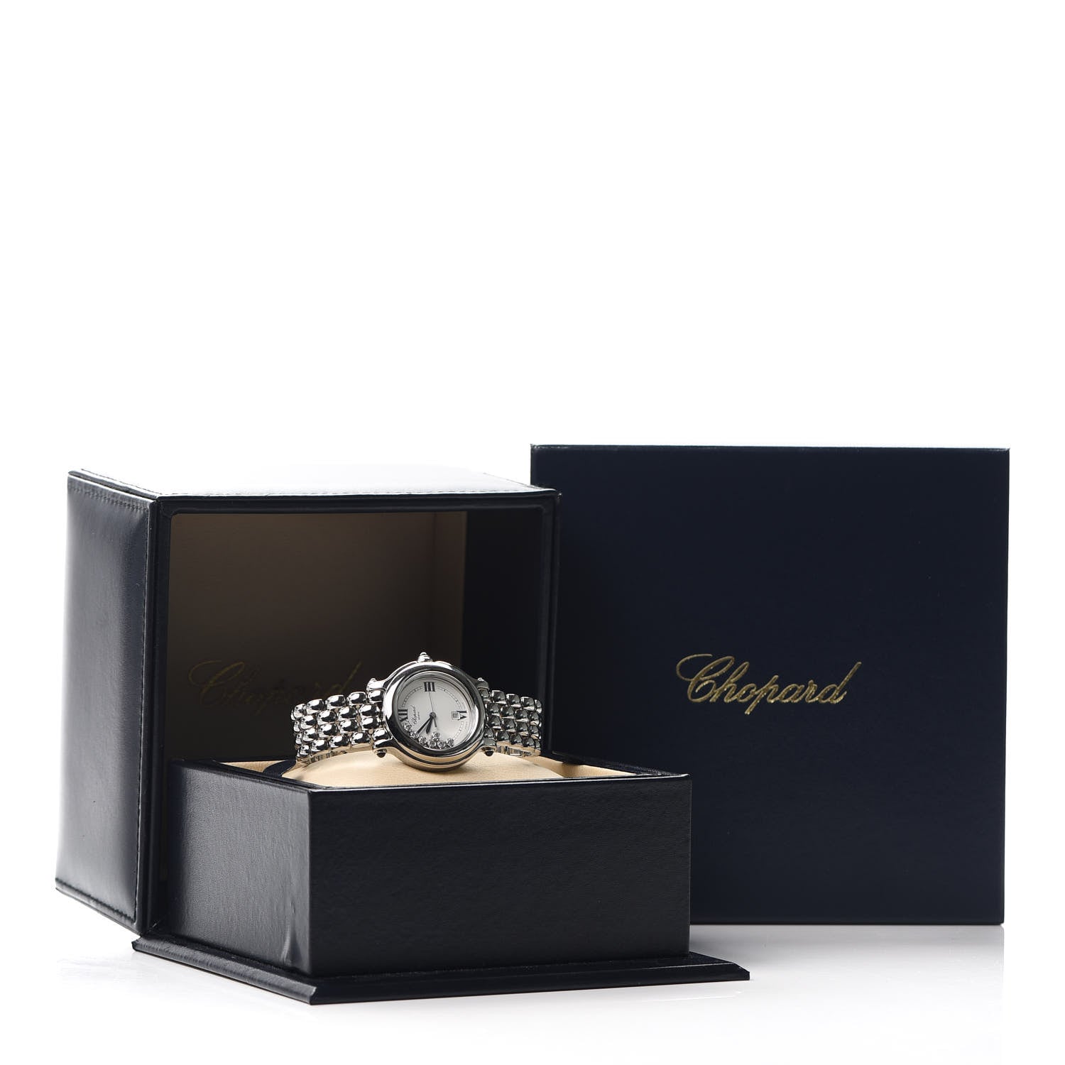 Chopard Stainless Steel 7 Diamond 32mm Happy Sport Quartz Watch 6 of 6