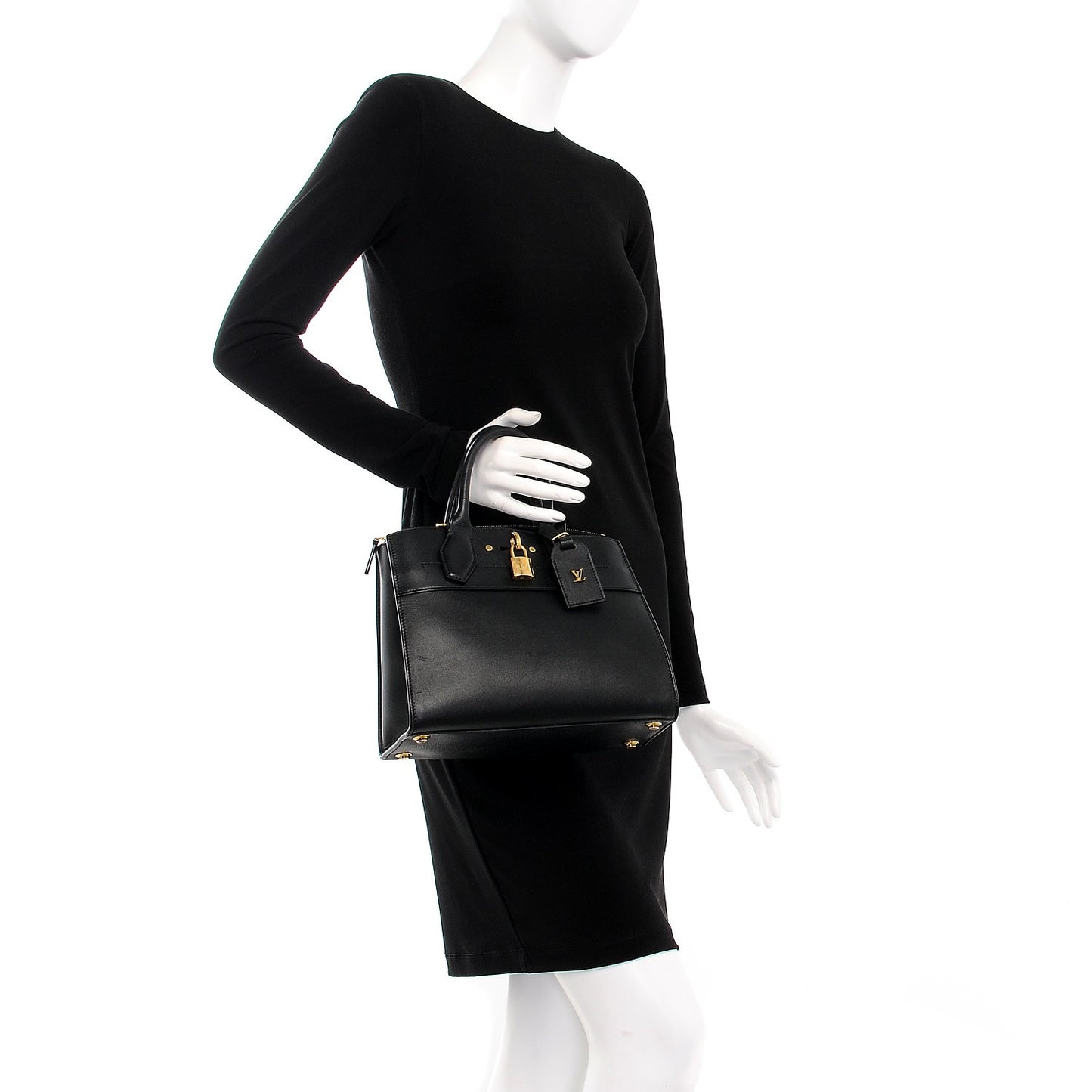 Calfskin City Steamer PM Black