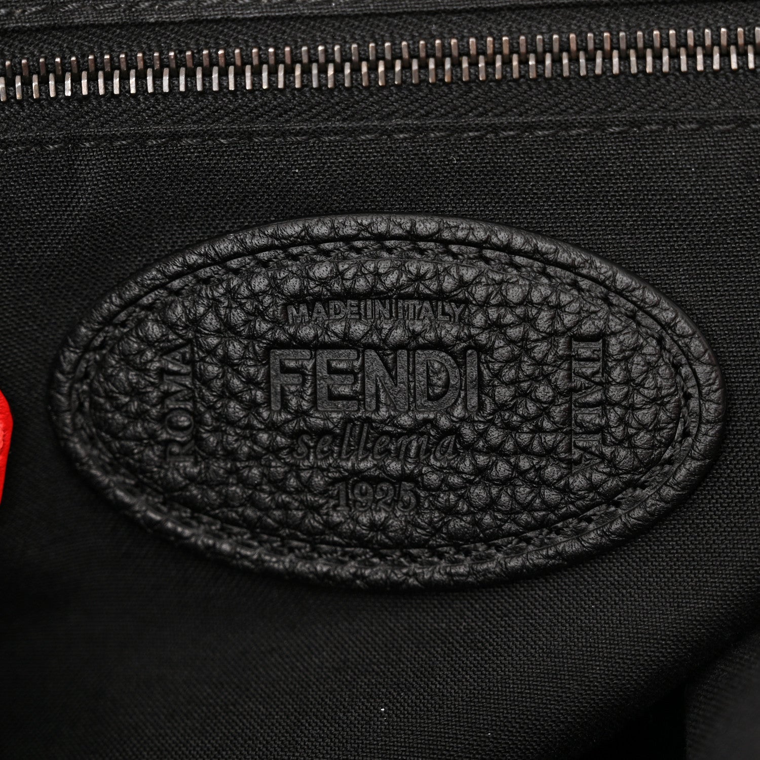 Fendi Cuoio Romano Selleria XL Belt Baguette Bag Black 6 of 11