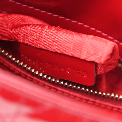 Christian Dior Patent Cannage Mini Lady Dior Red 6 of 10