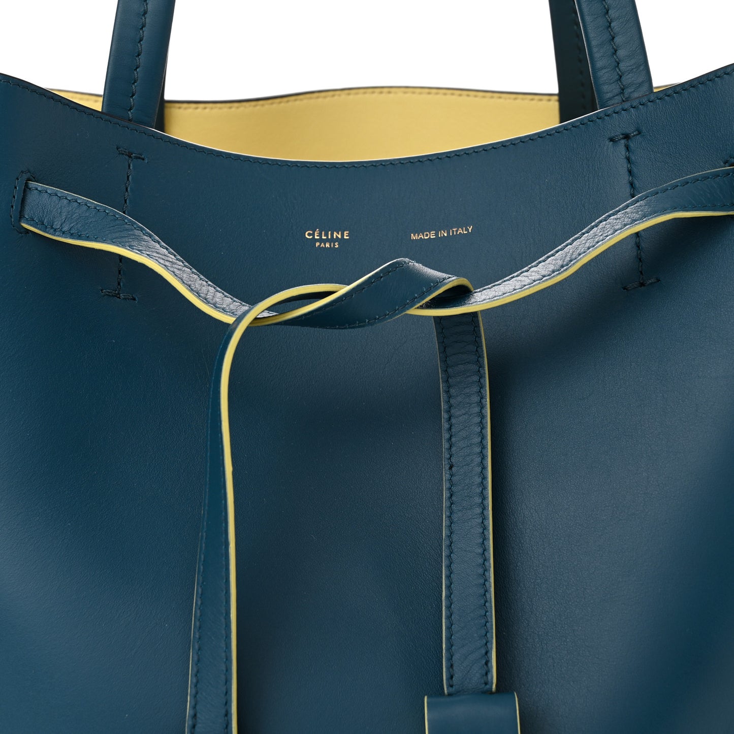 Smooth Calfskin Small Tassel Cabas Phantom Deep Blue