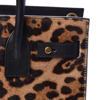 Saint Laurent Pony Effect Calfskin Leopard Print Baby Supple Sac De Jour 8 of 25