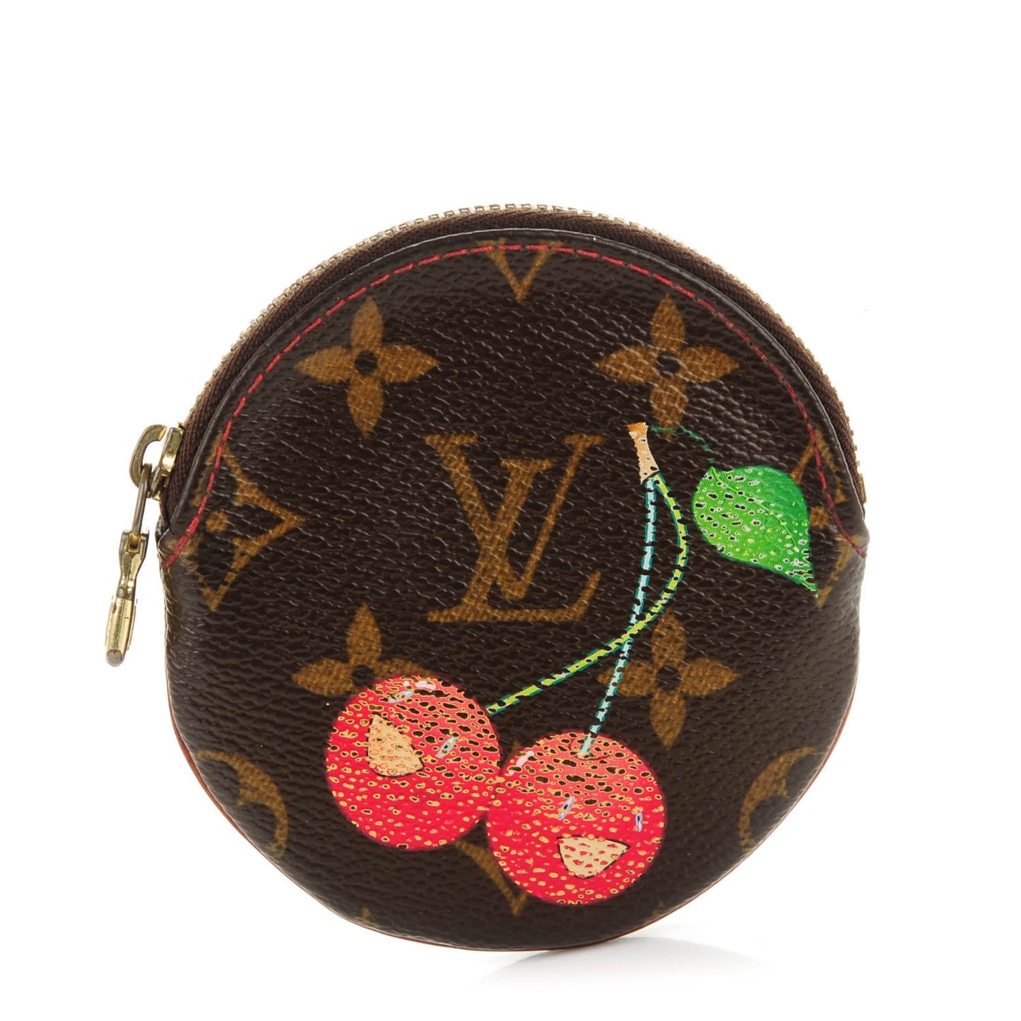 Monogram Cerises Round Coin Purse