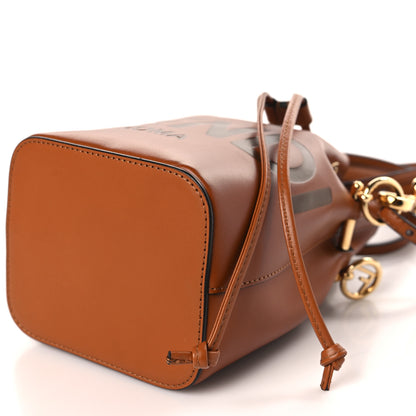 Fendi Vitello King F is Fendi Logo Embossed Mini Mon Tresor Bucket Bag Cuoio 9 of 9