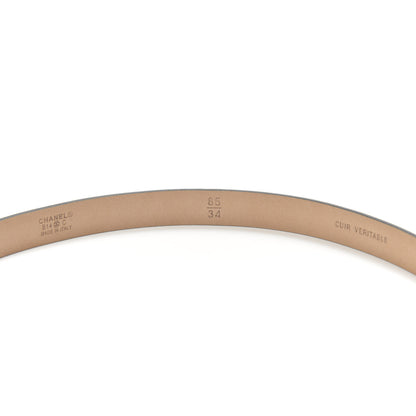 Chanel Lambskin Crystal CC Logo Skinny Belt 85 34 Navy 4 of 4