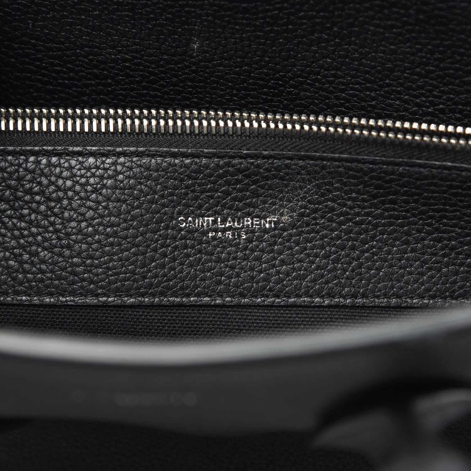 Saint Laurent Grained Calfskin Small Supple Sac De Jour Black 7 of 15
