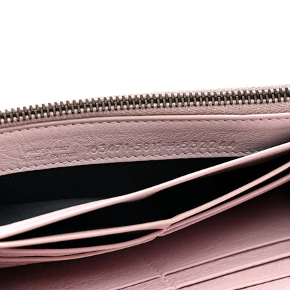 Balenciaga Agneau Classic Hardware Money Wallet Rose Poudre 7 of 12