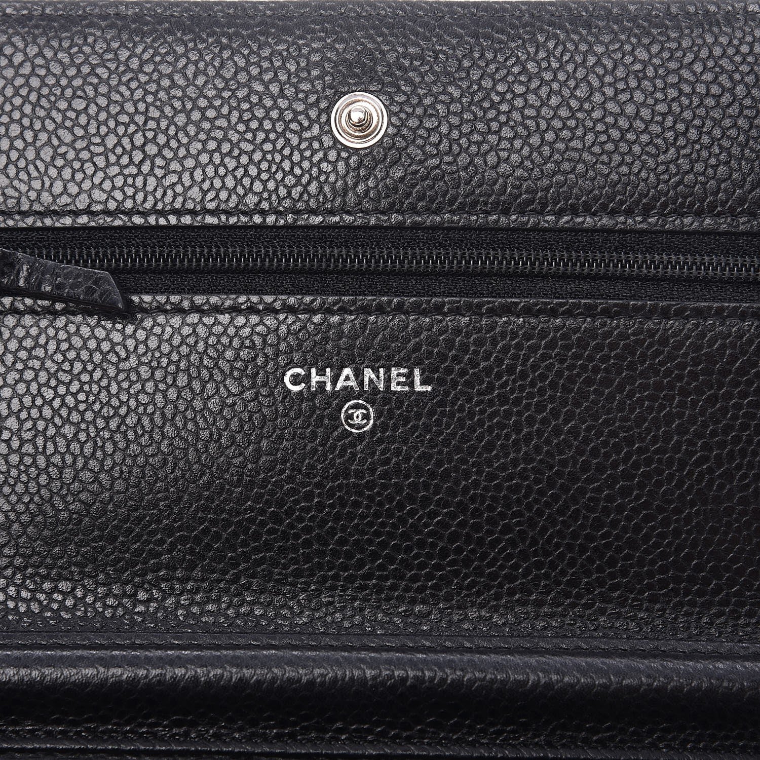 Chanel Caviar Quilted Wallet On Chain WOC Black 6 of 9