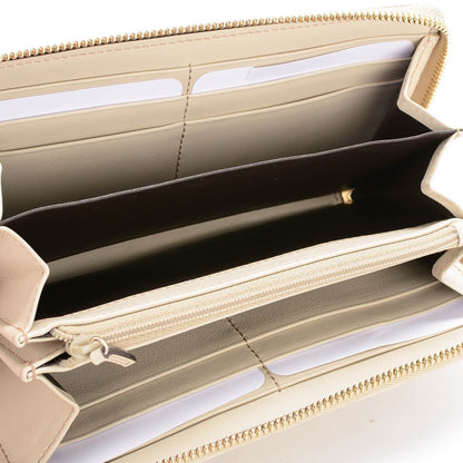 Gucci Guccissima Metal Bar Zip Around Wallet Off White 5 of 7