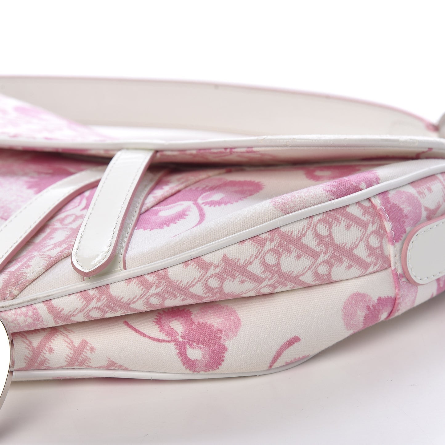 Monogram Floral Saddle Bag Pink