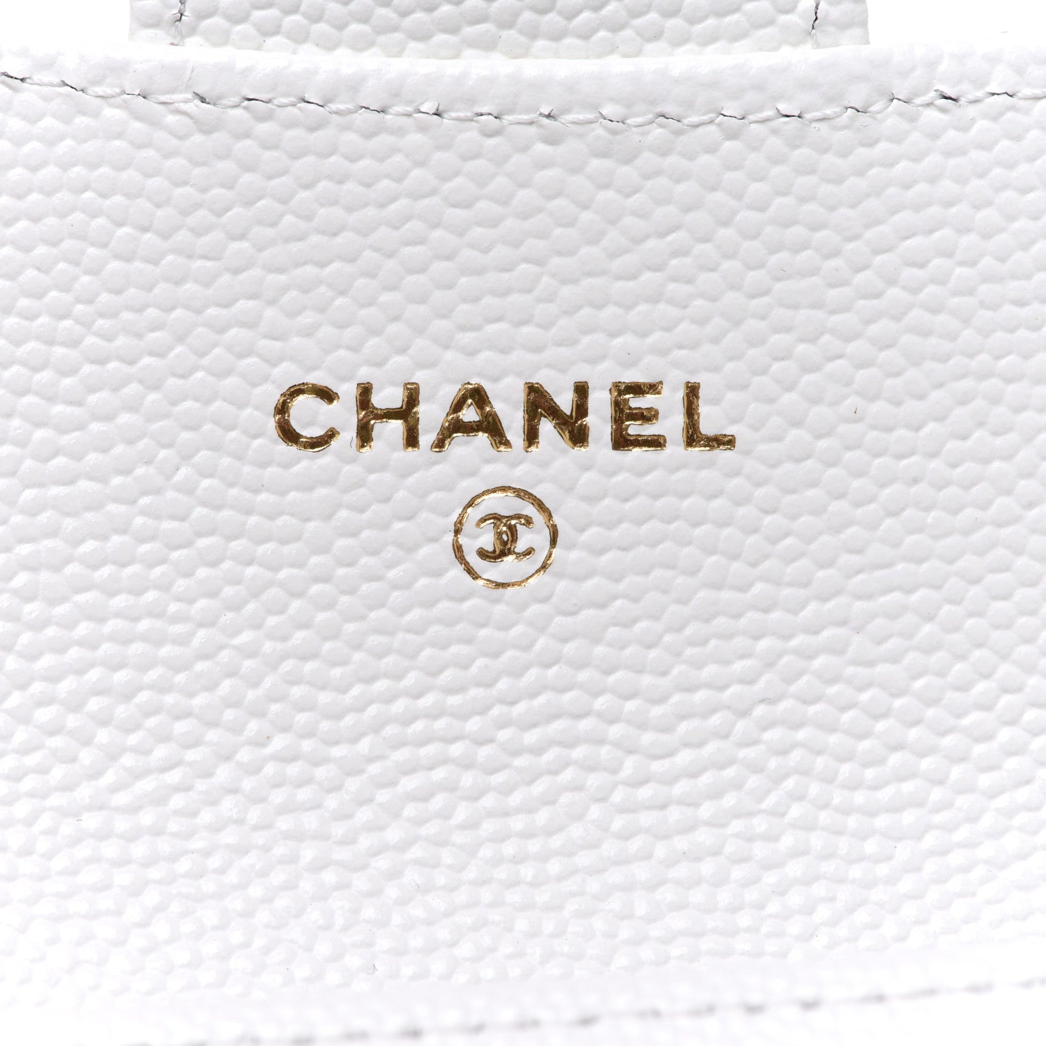 Chanel Caviar Quilted Flap Card Holder Wallet White 6 of 9