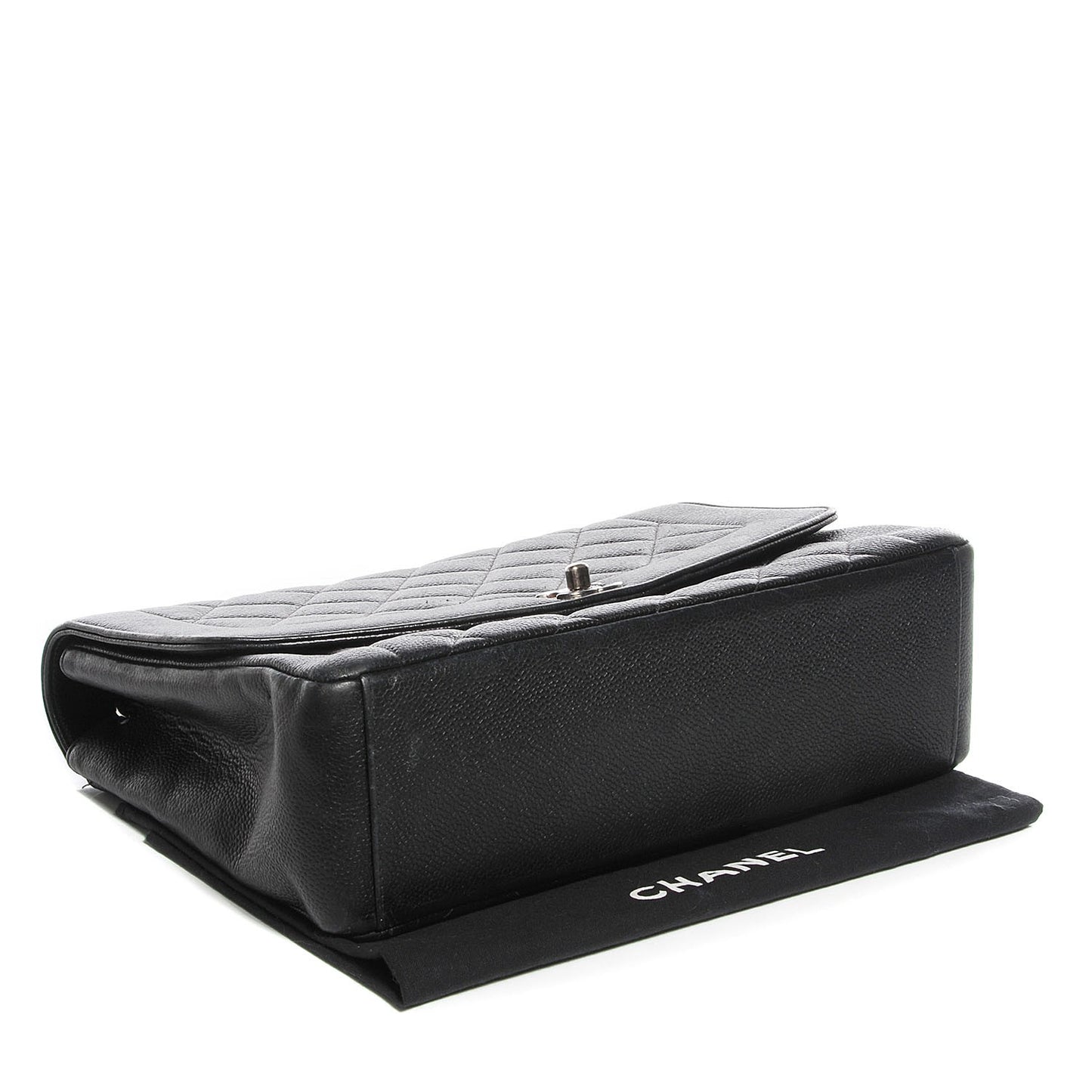 Caviar Quilted Jumbo Single Flap Black