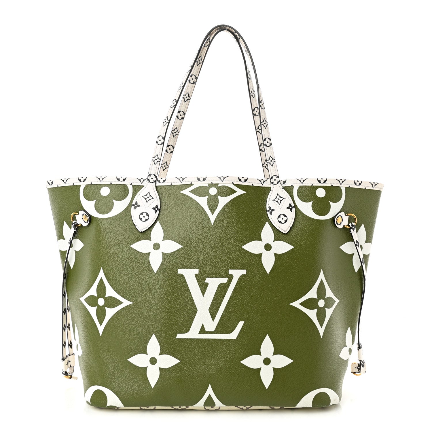 Louis Vuitton Monogram Giant Neverfull MM Kaki 1 of 10
