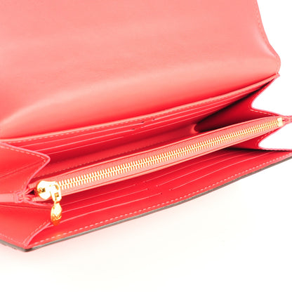 Louis Vuitton Vernis Sarah Wallet NM Rose Litchi 5 of 8