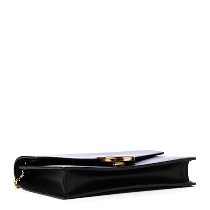 Fendi Vitello Liberty Lucido F is Fendi Medium Envelope Wallet on Chain Black 3 of 4