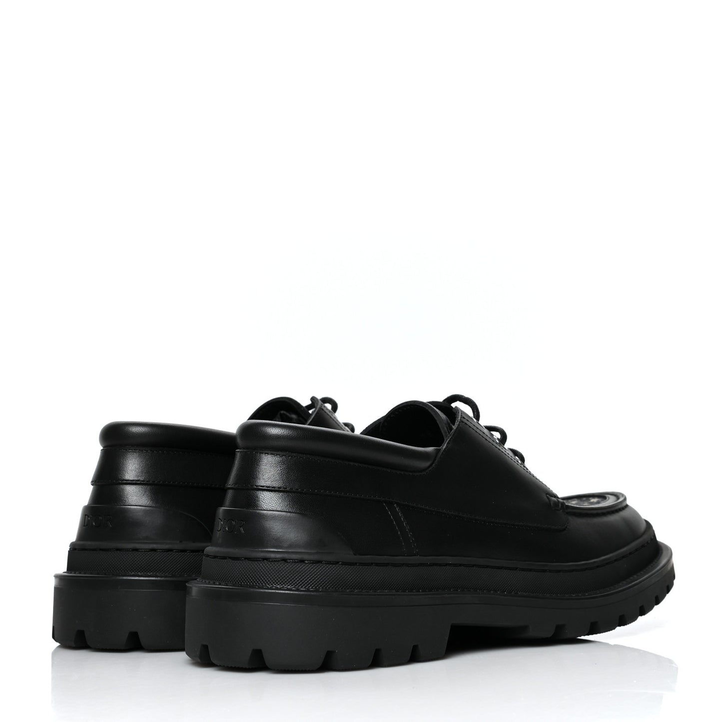 Nubuck Calfskin Oblique Explorer Boat Shoe 40 Black Beige