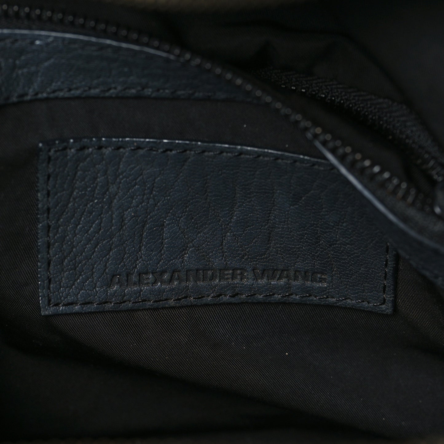 Pebbled Lambskin Rockie Black Iridescent Hardware