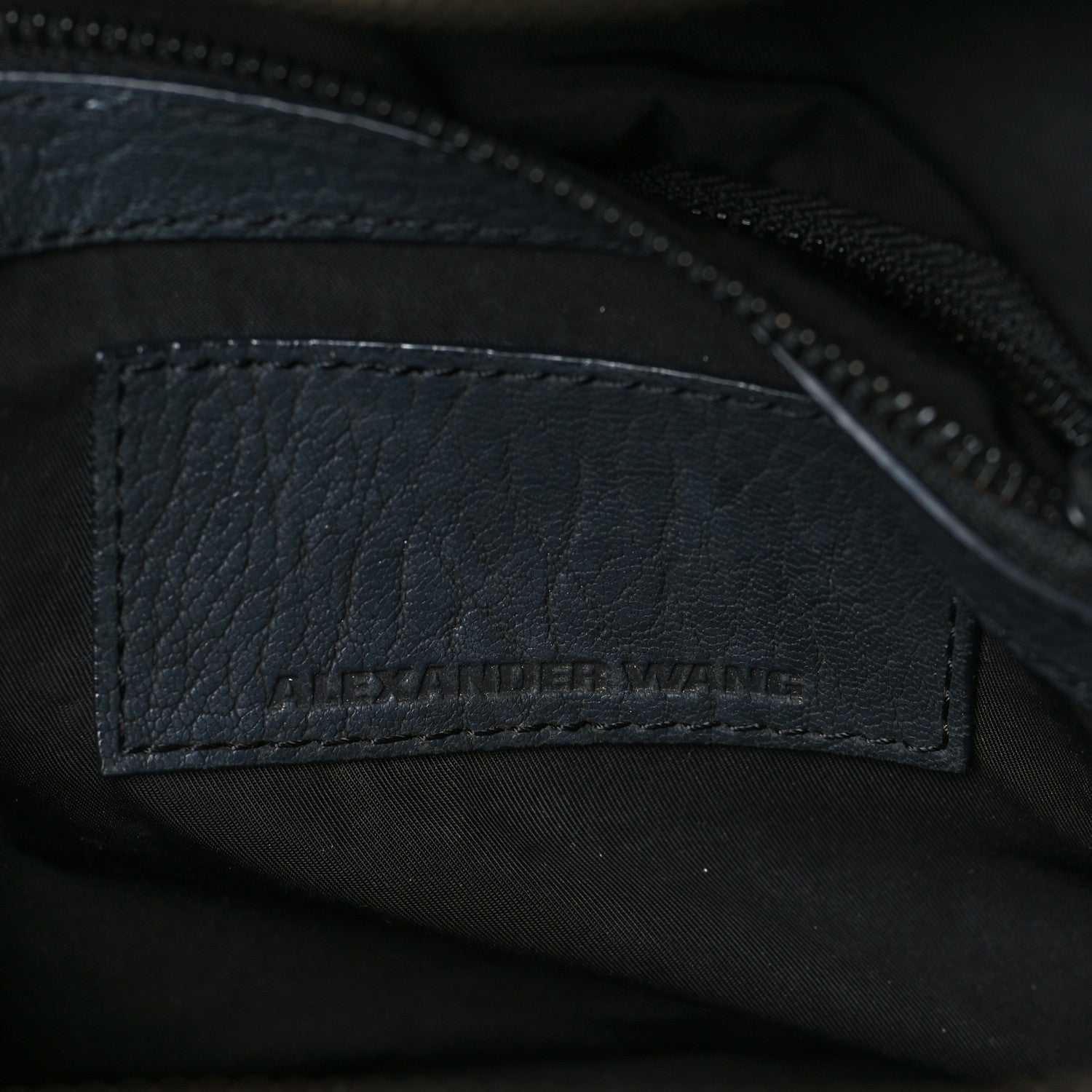Alexander Wang Pebbled Lambskin Rockie Black Iridescent Hardware 5 of 10