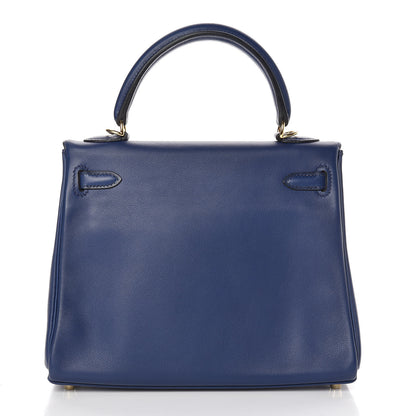 Hermes Swift Kelly Retourne 25 Bleu Saphir 5 of 39