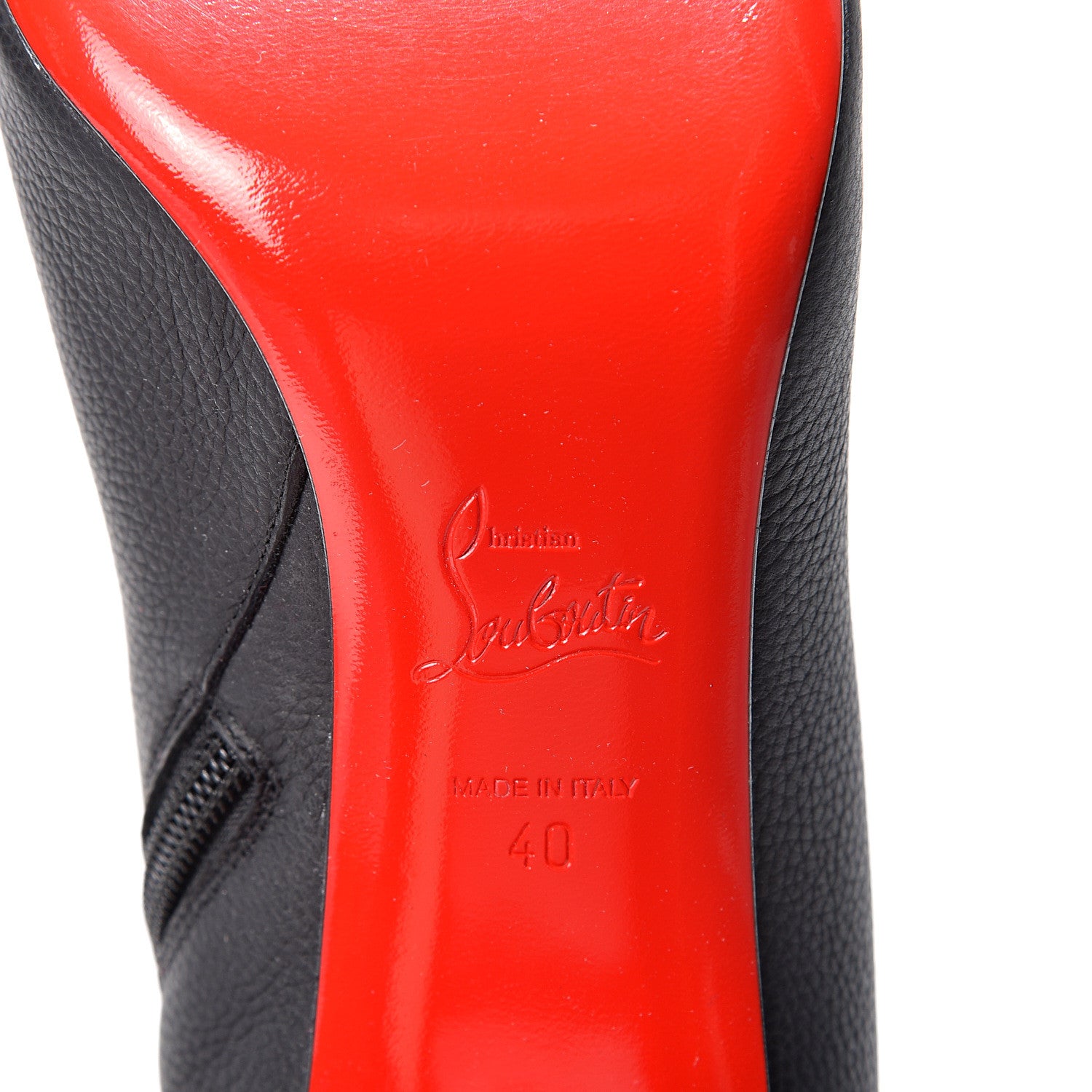 Christian Louboutin Calf Morphee Catena Bontina 85 Booties 40 Black 6 of 8