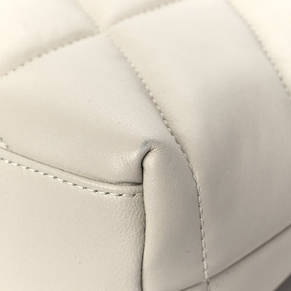 Saint Laurent Lambskin Quilted Toy Loulou Puffer Monogram Chain Satchel Crema Soft 11 of 14
