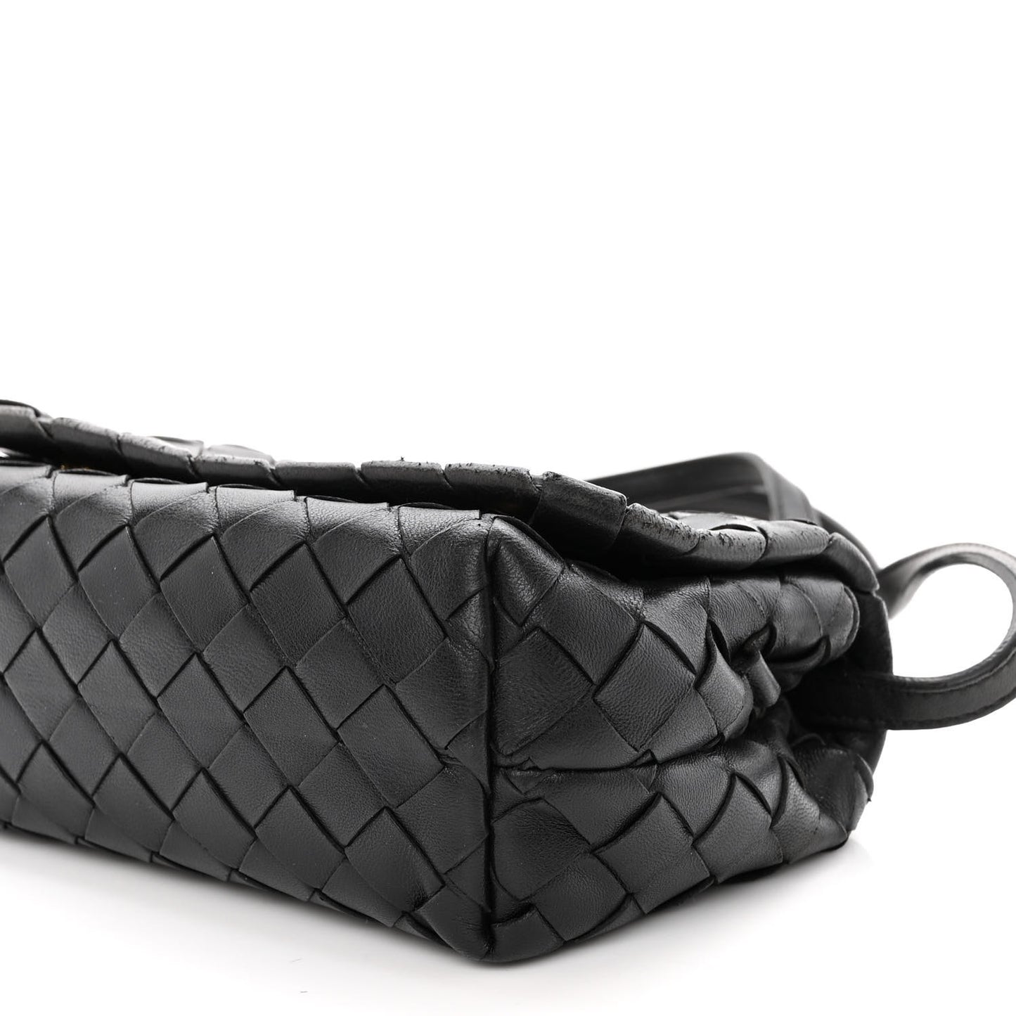 Nappa Intrecciato Mini Crossbody Bag Black