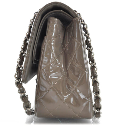 Chanel Patent Jumbo Double Flap Taupe 4 of 11