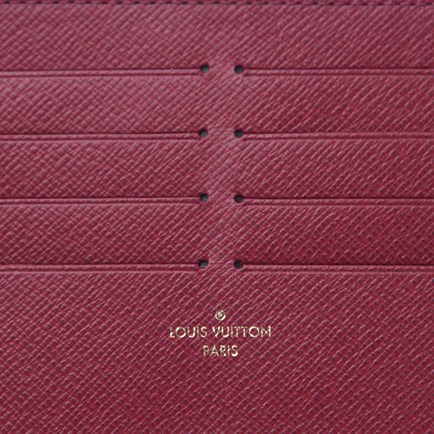 Calfskin Felicie Card Holder Insert Fuchsia