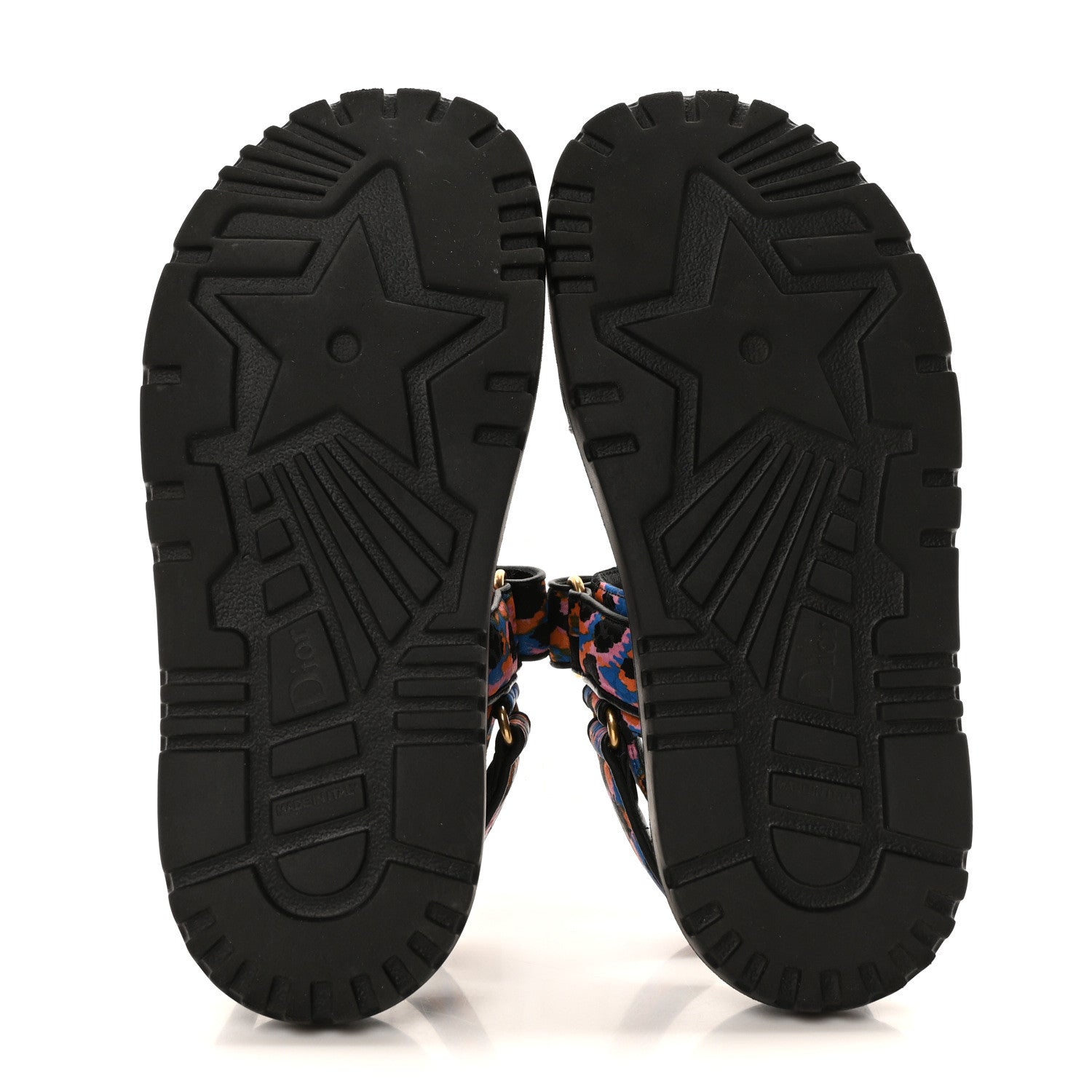 Christian Dior Technical Fabric Mizza Print Dioract Sandals 36 Multicolor 6 of 9