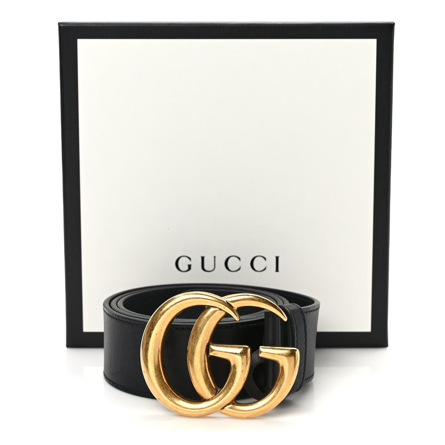 Calfskin Double G 40mm Belt 85 34 Black