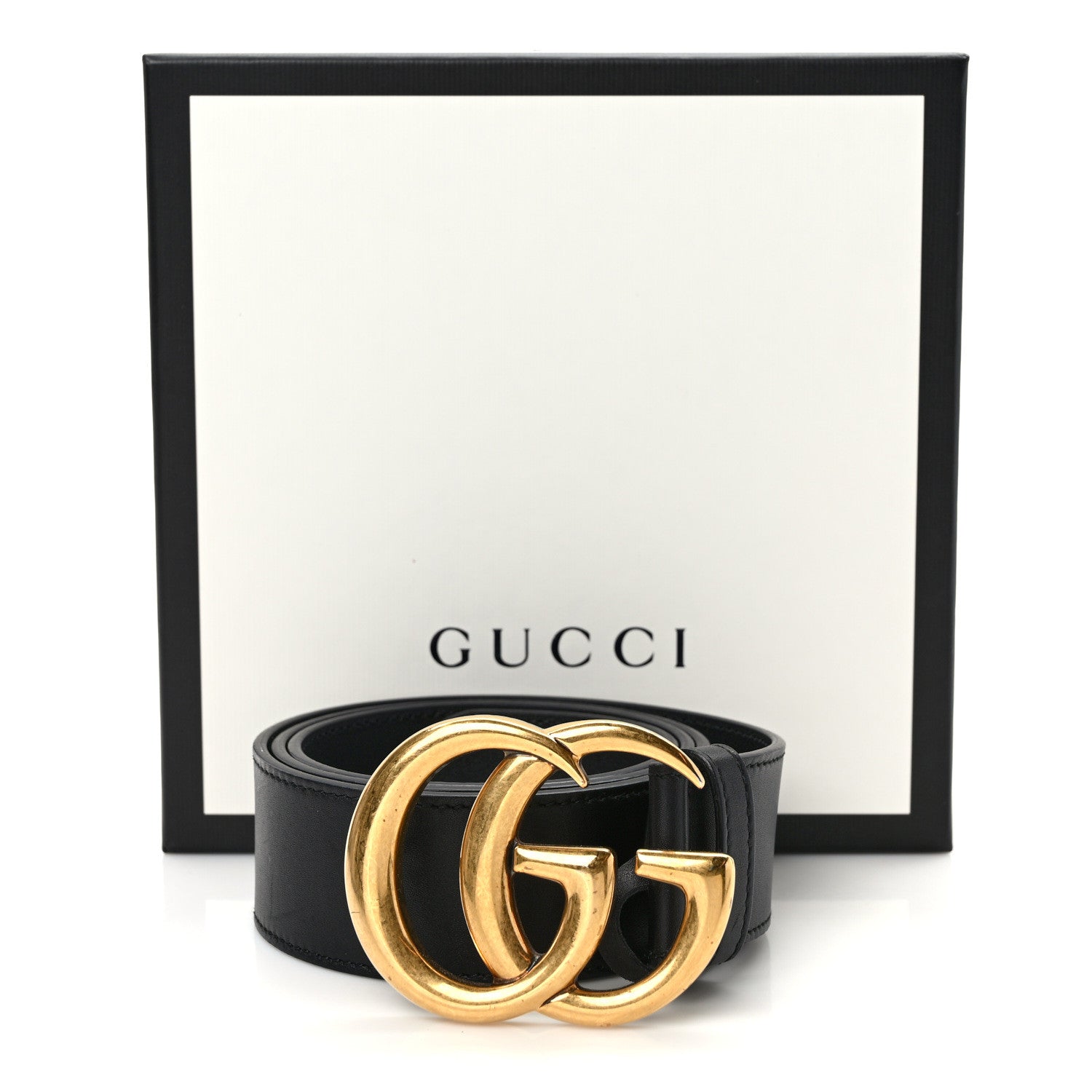 Gucci Calfskin Double G 40mm Belt 85 34 Black 5 of 5