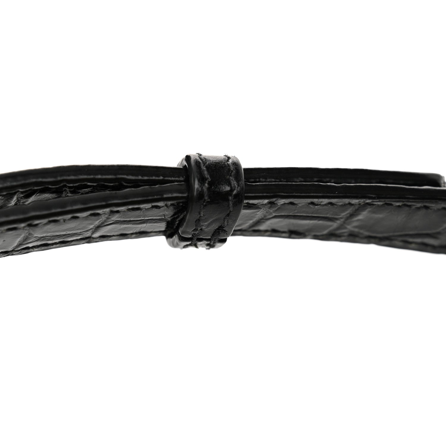 Saint Laurent Calfskin Crocodile Embossed Baby Sac De Jour Black 11 of 14