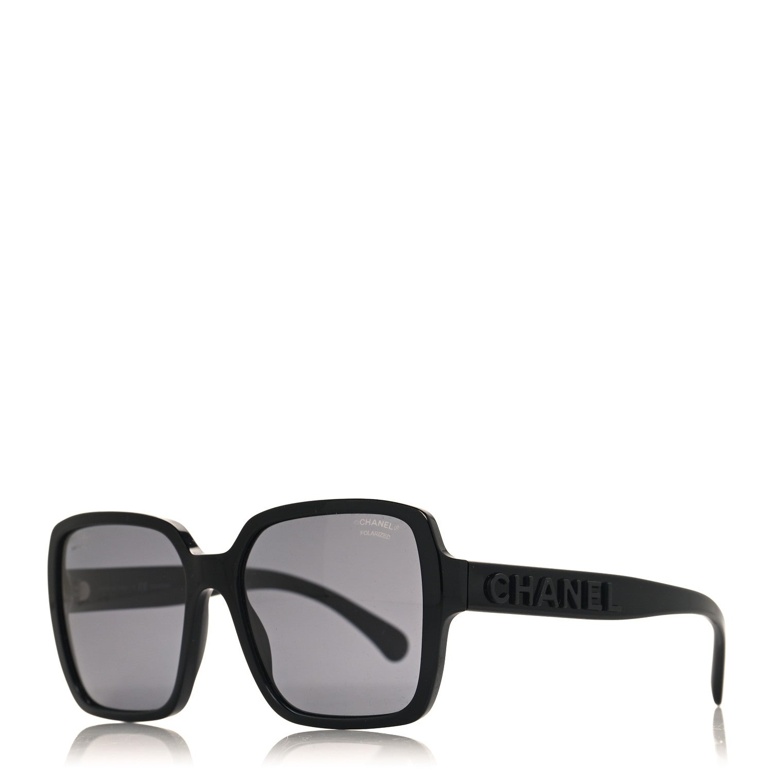 Chanel Acetate Square Sunglasses 5408 Black 1 of 7