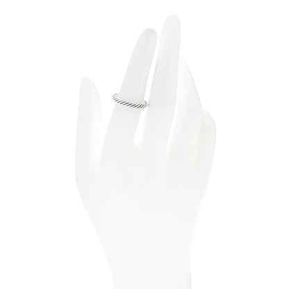 David Yurman Sterling Silver Cable Classics Band Ring 52 6 2 of 4