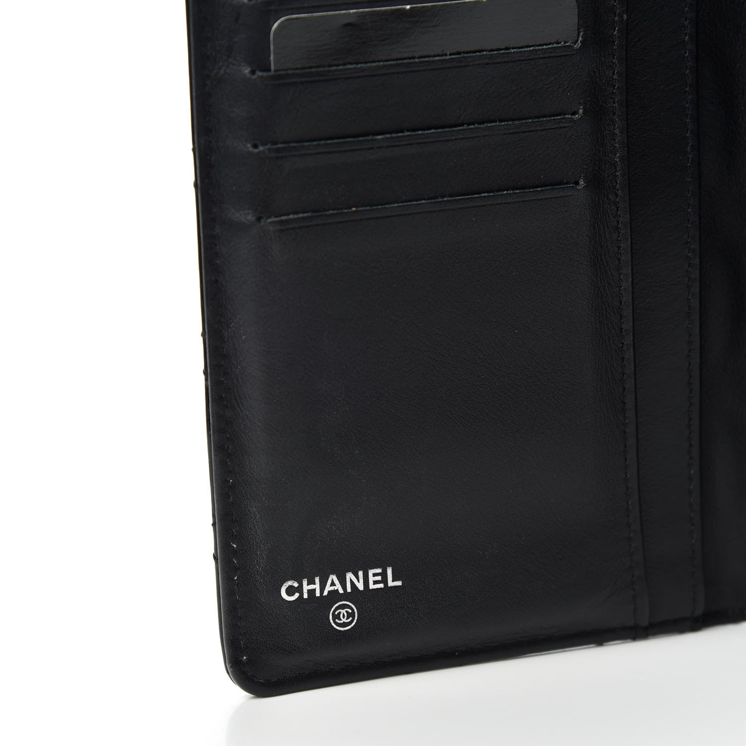 Chanel Patent Quilted Brilliant Yen Wallet Black 6 of 9